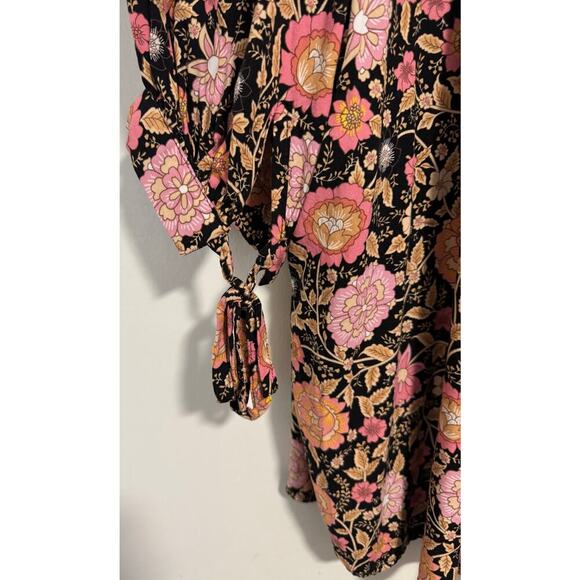 Cynthia Rowley Sm BOHO style blouse Floral design Cottagecore - Picture 7 of 9
